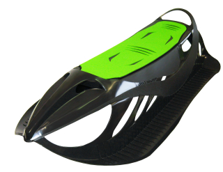 Sáně NEON GRIP antracit-zelené